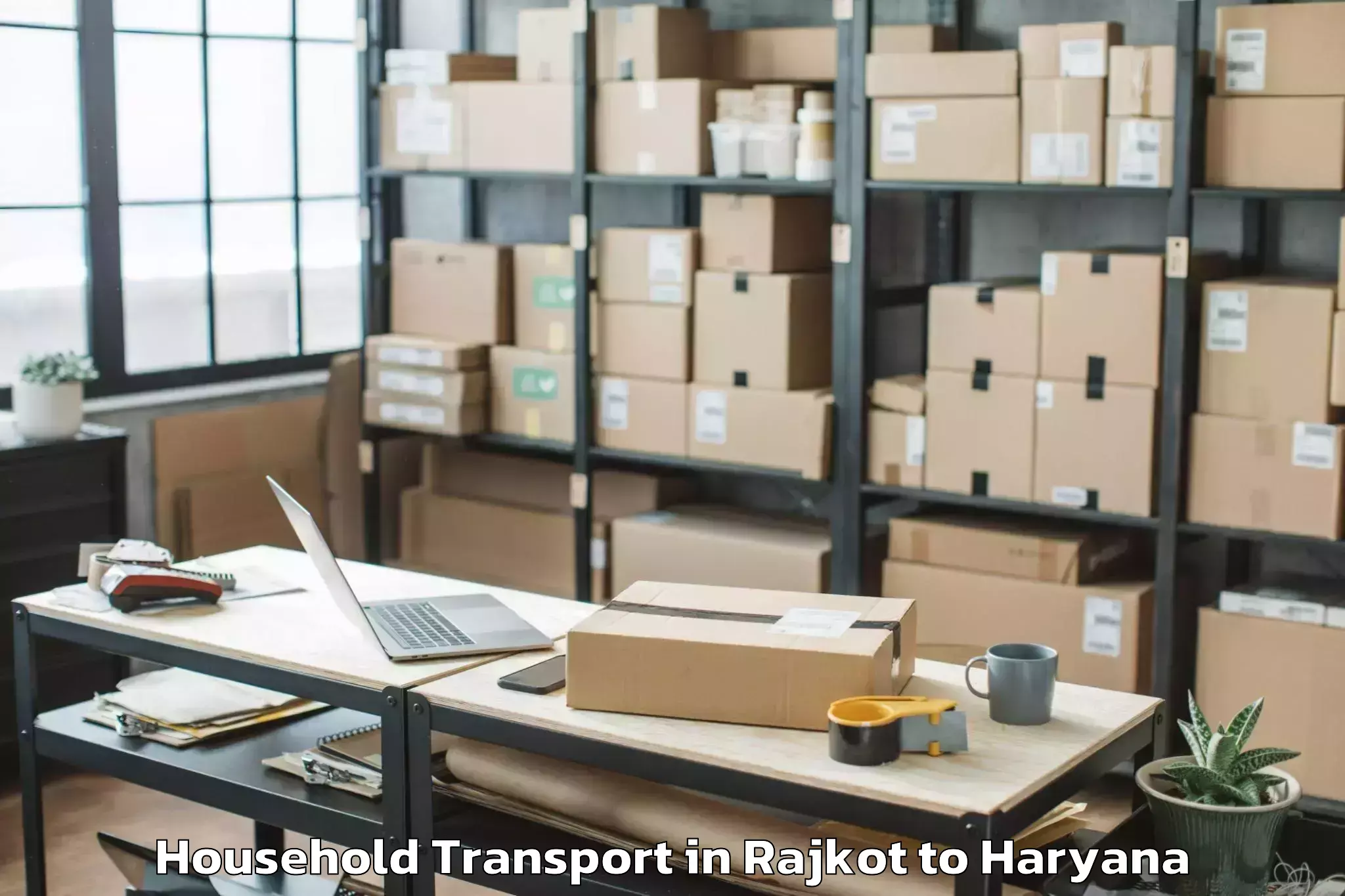 Book Rajkot to Dlf South Point Mall Household Transport Online